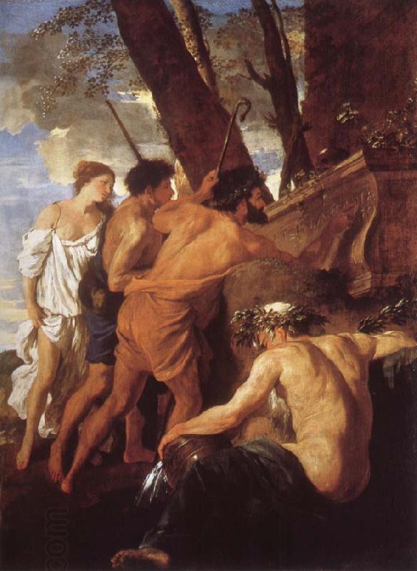 Nicolas Poussin Eats in Arcadia ego China oil painting art
